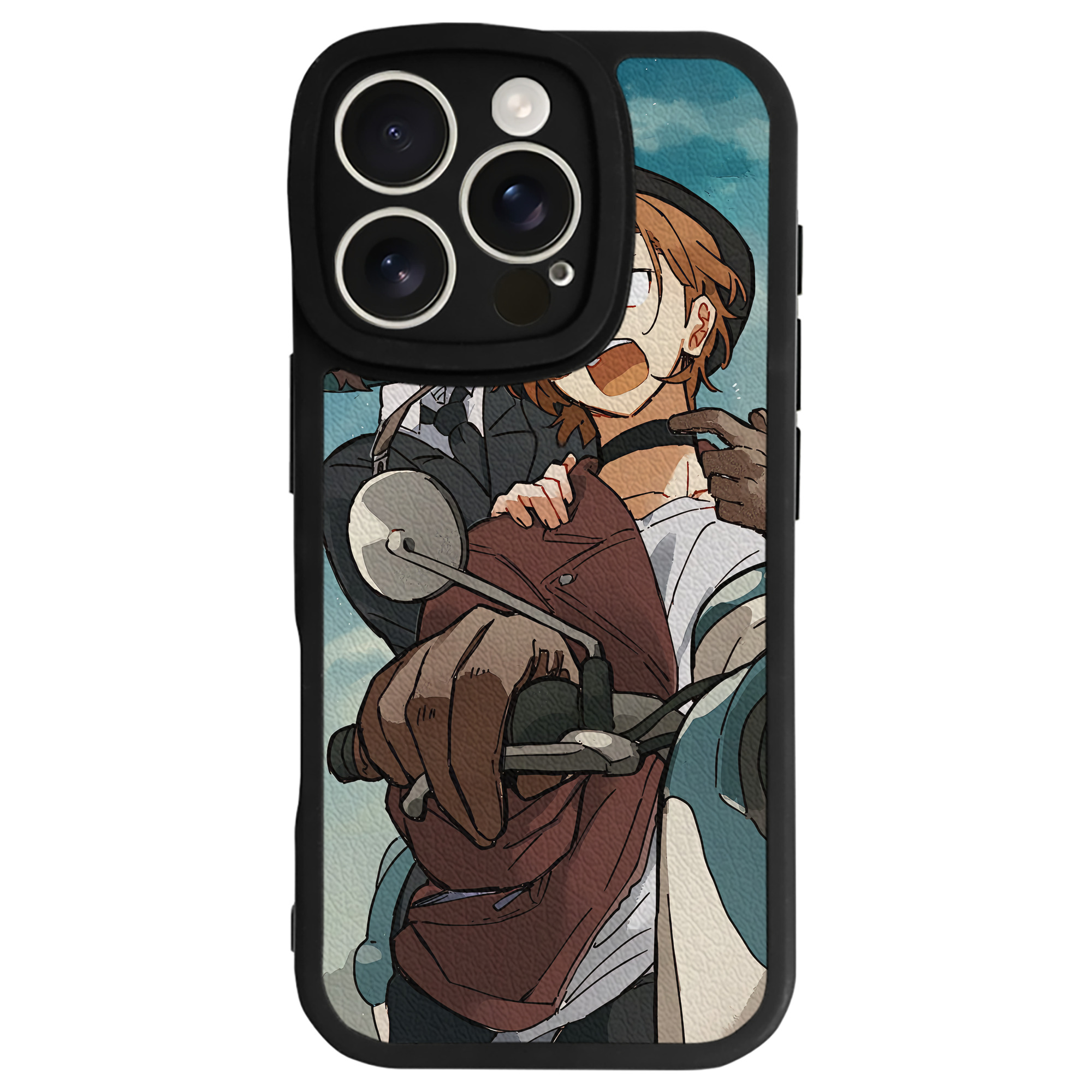 （画像用） 文豪ストレイドッグス Bungo Stray Dogs 【iPhone 16シリーズ対応】シリコンスマホケース（レザー調） 材質：シリコン